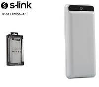 Power Bank S-L ⁇ NK IP-G21 20000 mAh 2xUSB + Ліхтарик Dr