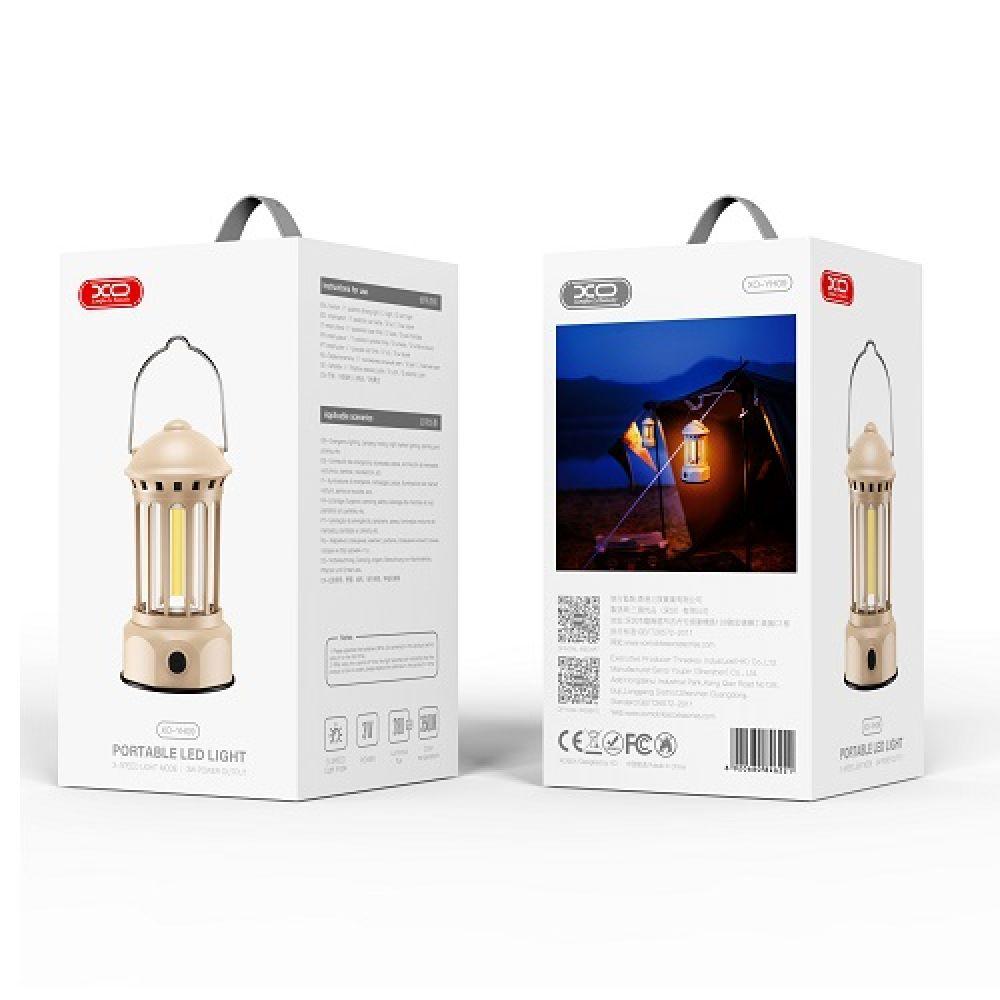 Світлодіодна лампа-ліхтар вулична кемпінгова XO YH09 3хАА,  3 Вт, 280 люмен, 3 режими