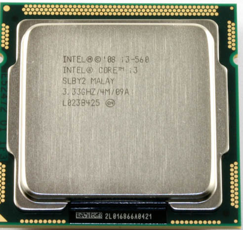 Процесор для ПК SOCKET 1156 - INTEL Core i3-560 : 2 ЯДРА / 4 Потоки* 3.33 GHz, 4M, 1333MHz