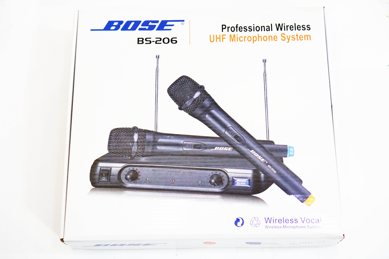 Радіосистема Bose BS-206 база 2 радіомікрофона Dr - фото 6 - id-p2097613940