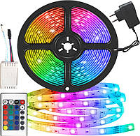 Світлодіодна стрічка LED 5050 RGB комплект 4.5 метра, різнобарвна Dr