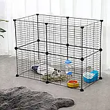Металевий манеж для тварин клітка 143 x 73 x 46 см, фото 6