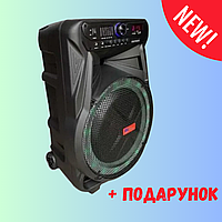 Акустична портативна акумуляторна колонка SKY SOUND 600W 15 дюймів Bluetooth USB SD FM LED