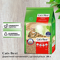 Cats Best Original древесный наполнитель для кошачьего туалета 20л / 8.6 кг