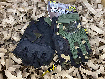Рукавички тактичні M-PACT безпалі камуфляж SPL