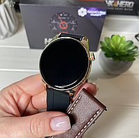 Дорослий багатофункціональний розумний наручний смарт-годинник для чоловіків, чоловічий Smart годинник у золотому корпусі