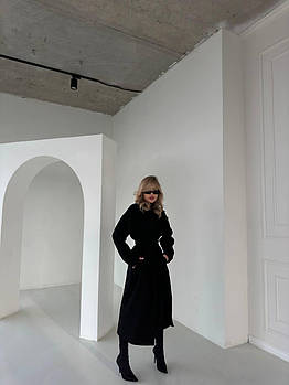 Жіноче трендове кашемірове пальто на запах (Норма і напівбатал)