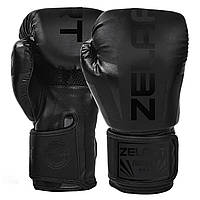 Перчатки боксерские на липучке Zelart BO-5689 (р-р 12oz, черный)