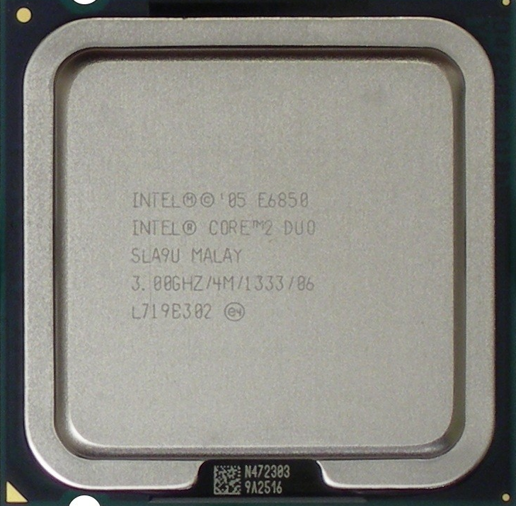 ПОТУЖНИЙ ПРОЦЕСОР 2 ЯДРА S 775 Intel Core2DUO E6850 (2 ЯДРА по 3.0 Ghz кожне, FSB 1333 s775 )