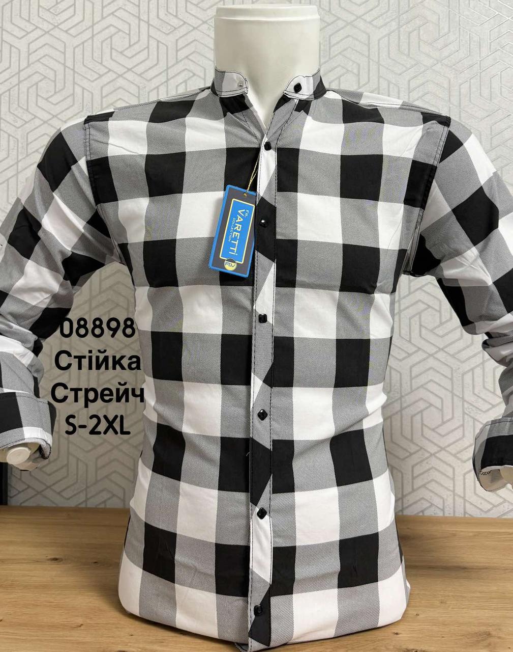 Чоловіча сорочка у велику клітку Varetti, стійка