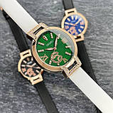 Модний кварцовий жіночий годинник Skmei 1977GNBK Green-Black, фото 7