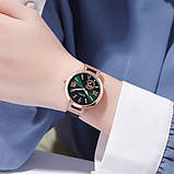 Модний кварцовий жіночий годинник Skmei 1977GNBK Green-Black, фото 3