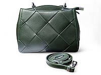 Женская сумка из натуральной кожи CICI Leather 6612 Зеленая