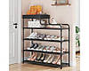 Стелаж для взуття Shoe rack BLACK Полиця для взуття-08-02, Метал, 60х18.5х78.5 см, фото 5