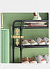 Стелаж для взуття Shoe rack BLACK Полиця для взуття-08-02, Метал, 60х18.5х78.5 см, фото 2