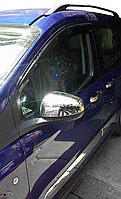Накладки на зеркала Carmos на Ford Courier 2014-2017 Хром зеркал Форд Курьер пластик 2шт