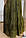 Яскравий літній сарафан вільного крою FREE SIZE (на ОГ 100-108 см) кольору хакі з вишивкою спереду №565, фото 3