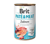 Brit Paté and Meat Dog k 400 g с лососем