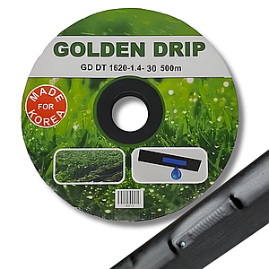 GOLDEN DRIP Лента капельна еммітерна 8 mil, крок 30 см, довжина 100 м