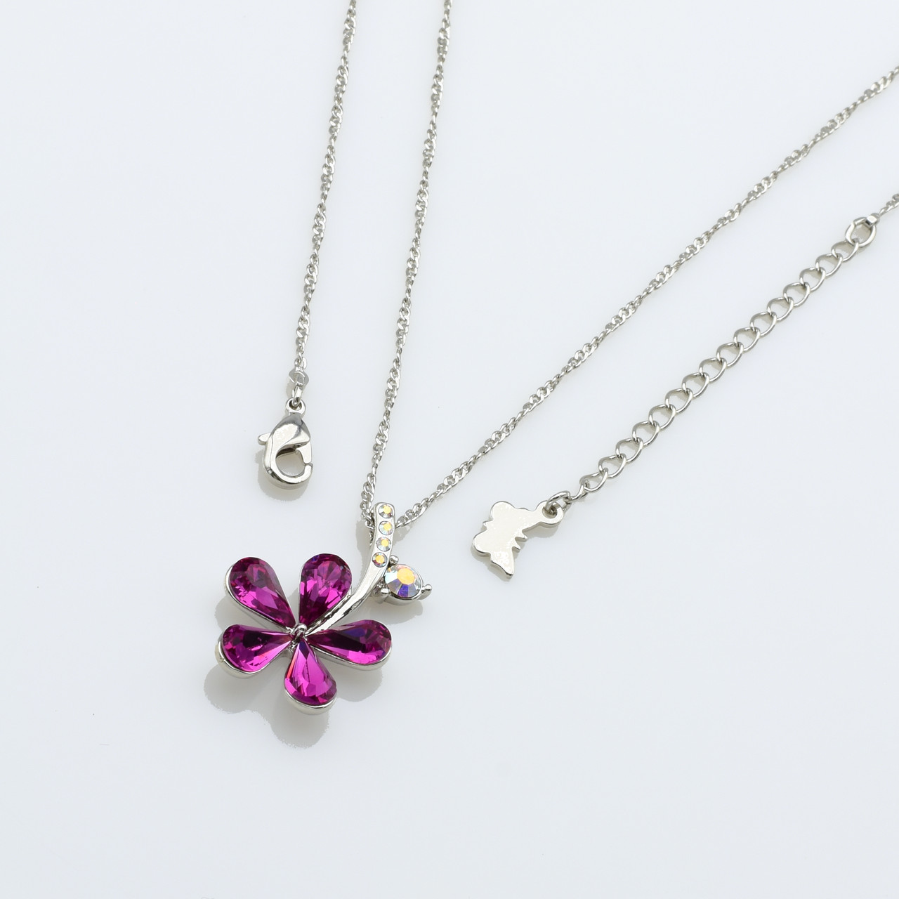 XUPING Кольє Родій Довжина 37.5+5см, Ширина 0.1см, Кулон Swarovski Висота 2.4см, Ширина 1.8см