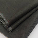 Відріз 1,4м льон однотон хакі, фото 7