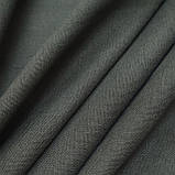 Відріз 1,4м льон однотон хакі, фото 4