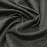 Відріз 1,4м льон однотон хакі, фото 3