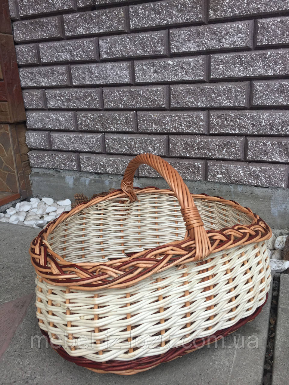 Кошик з цільної лози №8, фото 1