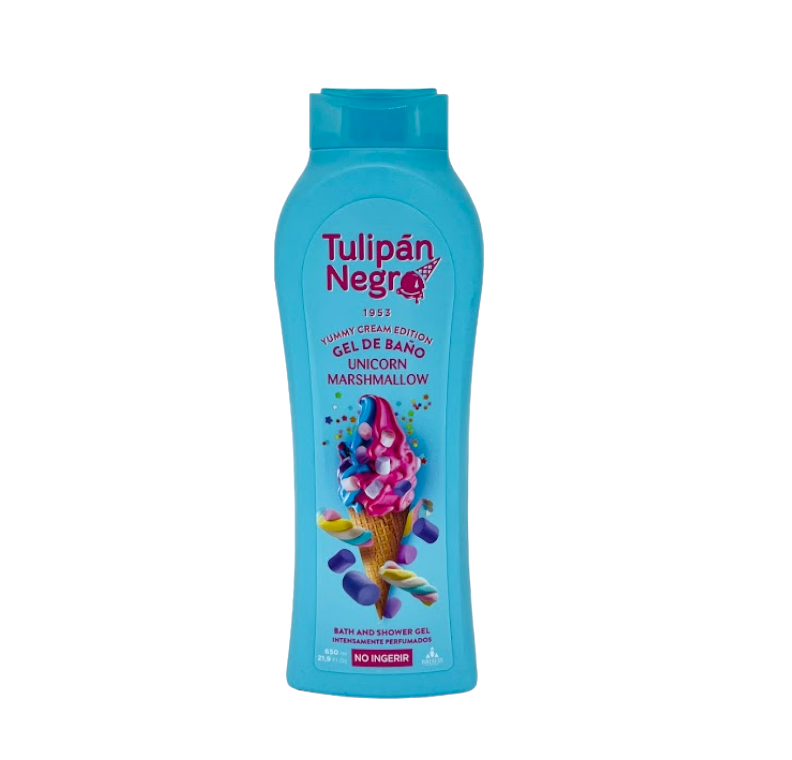 Гель для душу "Зефірний єдиноріг" - Tulipan Negro Bath And Shower Gel Marshmallow Unicorn 650ml