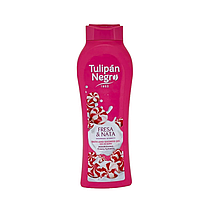 Гель для душу "Полуничний крем" -Tulipan Negro Bath And Shower Gel 650ml