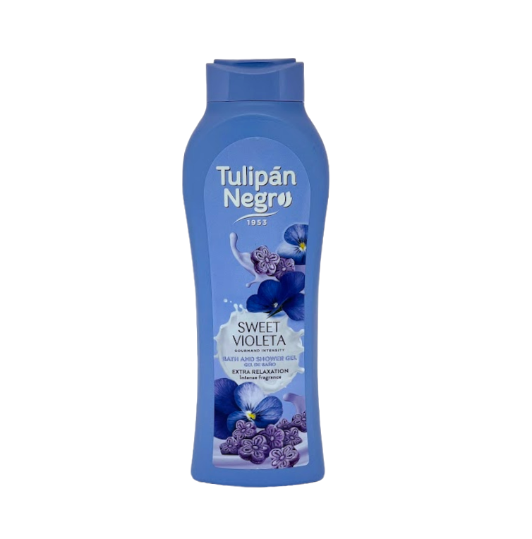 Гель для душу "Солодка фіалка" -Tulipan Negro Bath And Shower Gel 650ml