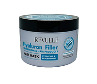 Маска-филлер Revuele Hyaluron Filler Hair Mask для сухих и ломких волос, с гиалуроновой кислотой, кератином и