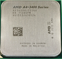 Процесор sFM1 AMD ATHLON A4-3400 - 2 ЯДРА ( 2 по 2.7 Ghz кожне) ad34000jz22gx FM1 з ГАРАНТІЄЮ