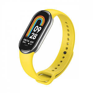 Ремешок Silicone для Xiaomi Mi Band 8 (Yellow)