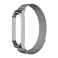 Ремешок Milanese Loop Design для Xiaomi MI Band 8 Silver