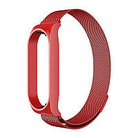 Ремешок Milanese Loop Design для Xiaomi MI Band 8 Red