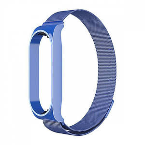 Ремінець Milanese Loop Design для Xiaomi MI Band 8 Blue