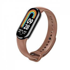 Ремешок Silicone для Xiaomi Mi Band 8 (Brown)
