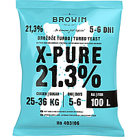 Турбо дріжджі Browin X-Pure 21.3% 360г. на 100л.