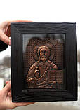 Мідна ікона Микола чудотворець L (23Х27см) ексклюзивна ОСВЕЧЕННА, фото 5