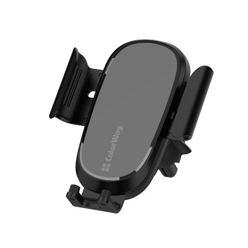 Зарядний пристрій Air Vent Car ColorWay CW-CHAW038Q-BK чорний, фото 1