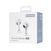Навушники бездротові ColorWay slim Earbuds CW-TWS2WT білий, фото 2