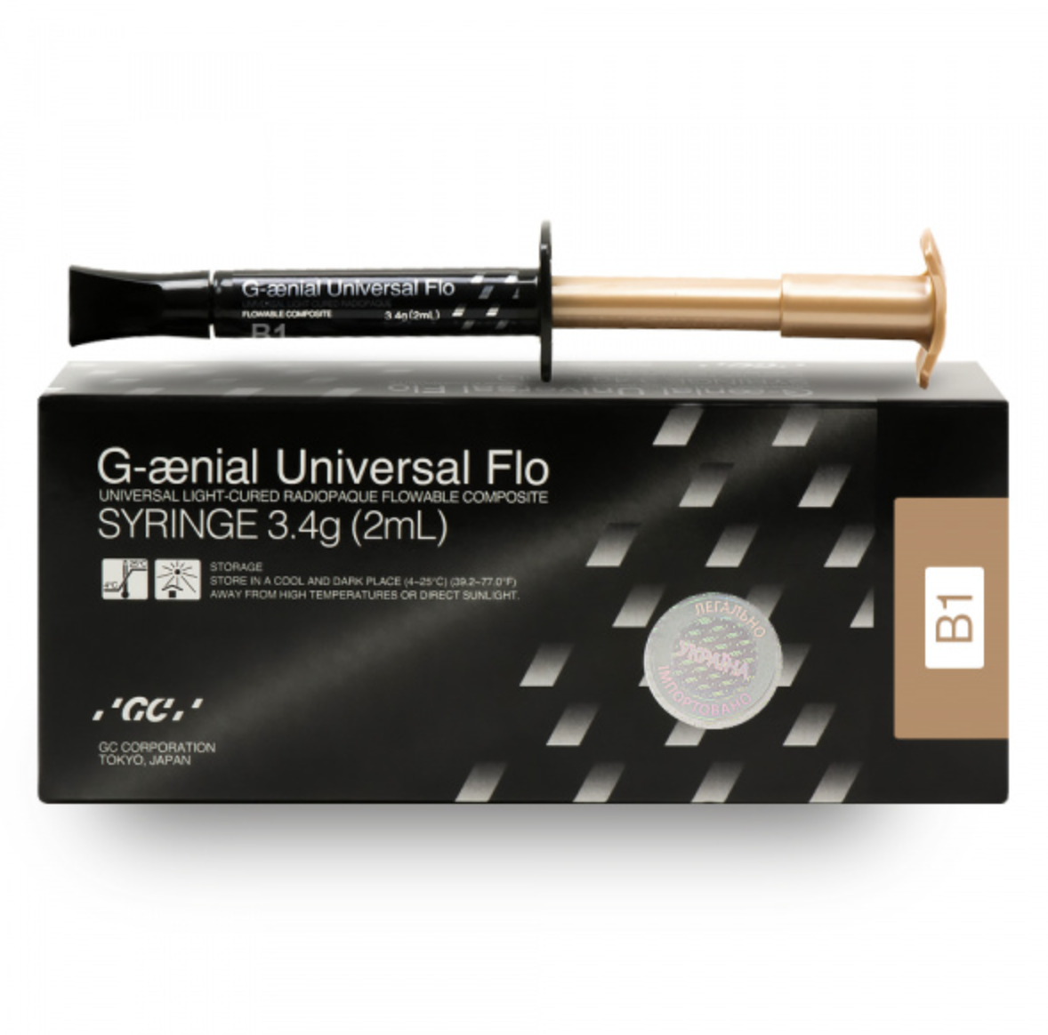 G-AENIAL Universal Flo (Дженіал Універсал Фло), шприц B1, 3.4 г, GC, Японія
