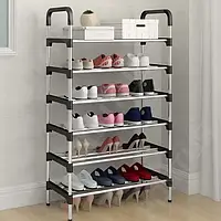 Полка для обуви на 6 секций. Стеллаж для обуви "New shoe rack", 56х28х113 см