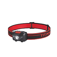 Ліхтарик LED налобний 100Lm 6500К 3*AAA червоний/чорний TLF-H01 Titanum, фото 3