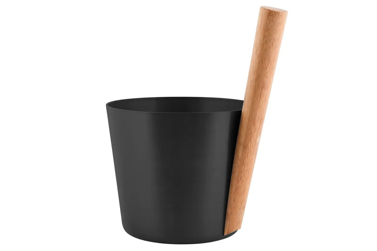 Шайка Rento алюмінієва 5 Л, чорний, фото 1