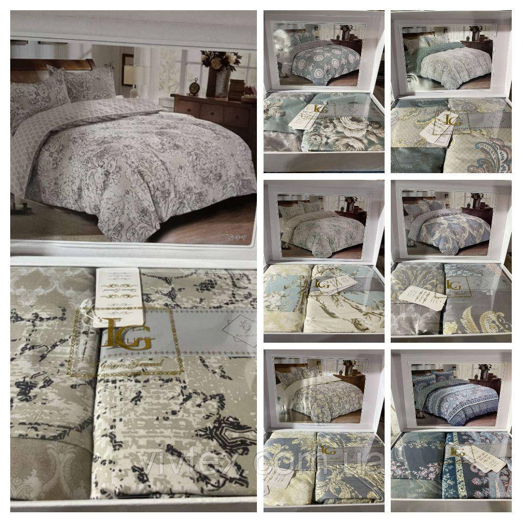 Постільна білизна сатин Laura Grand євророзмір 200х230, фото 1