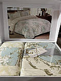 Постільна білизна сатин Laura Grand євророзмір 200х230, фото 6