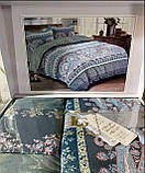 Постільна білизна сатин Laura Grand євророзмір 200х230, фото 3