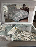 Постільна білизна сатин Laura Grand євророзмір 200х230, фото 7